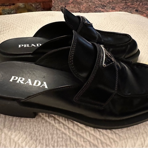 PRADA triangle loafer mules! - Picture 16 of 16